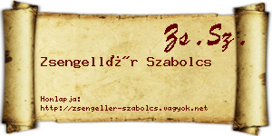 Zsengellér Szabolcs névjegykártya